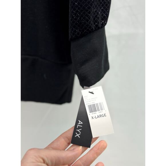 ALVX xL women’s black / sparkles long sleeve top - Picture 4 of 9